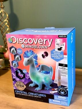 Discovery Mindblown Crystal Creatures Dragon Kit LED STEM Open Box